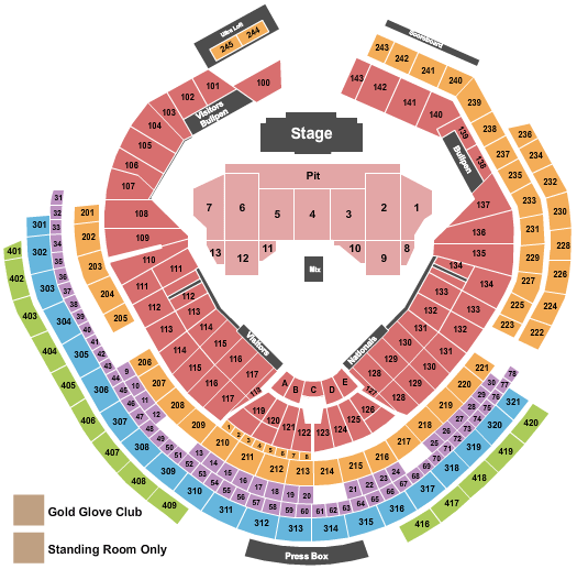 Nationals Park The Postal Service Seating Chart